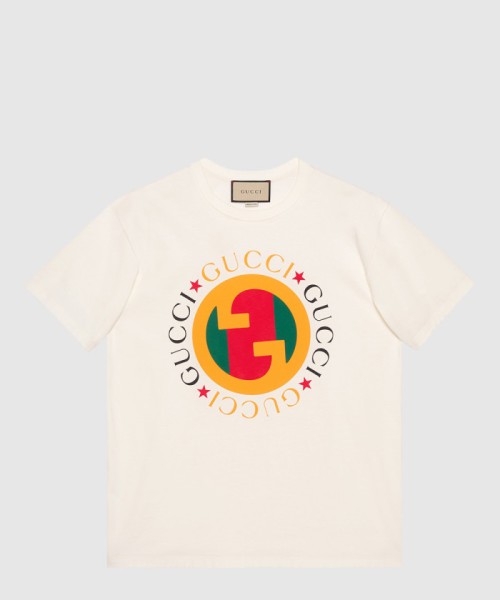 [GUCCI-구찌]니트 면 프린트 티셔츠 717422