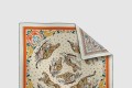 [HERMES-에르메스]Guepards Bandana 더블 페이스 스카프 90