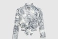 [DIOR-디올]Dioriviera 크롭 타이 블라우스 541B6