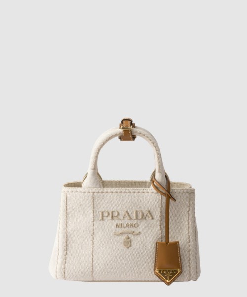 [PRADA-프라다]리넨 혼방 미니 핸드백 1BA038