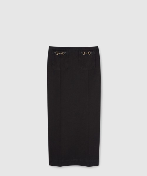 [GUCCI-구찌]Horsebit 데님 스커트 832521