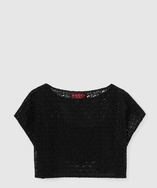 [GUCCI-구찌]‎GG 매듭 우븐 패브릭 탑 836976