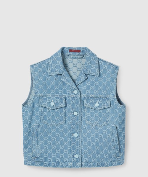 [GUCCI-구찌]GG 데님 자카드 베스트 833077