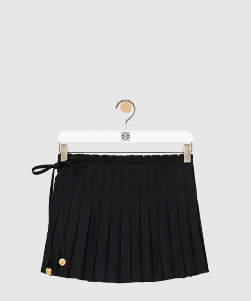 [LOEWE-로에베]플리츠 쇼츠 비스코스 & 린넨