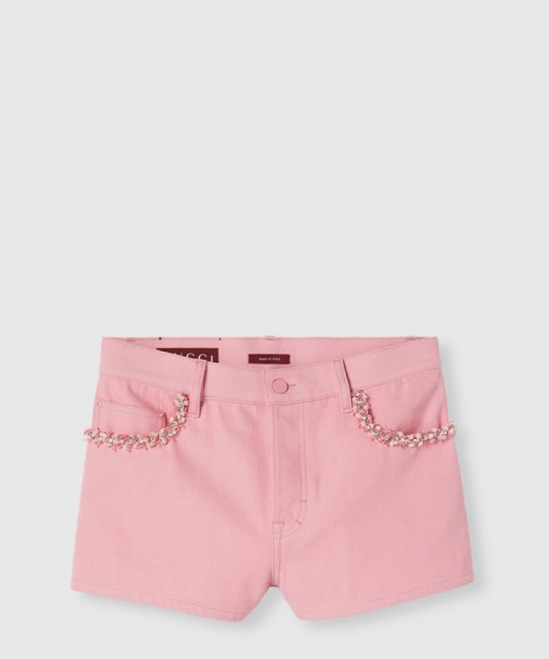 [GUCCI-구찌]자수 데님 쇼츠 835657