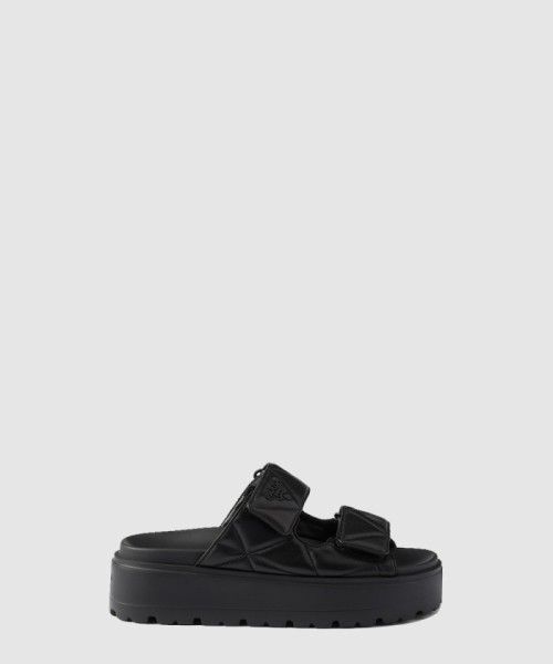[PRADA-프라다]패딩 나파 가죽 슬라이드 1XZ775