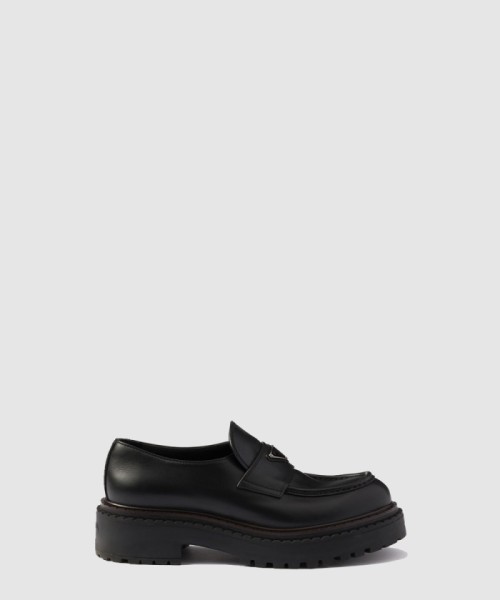 [PRADA-프라다]더블 초콜릿 가죽 로퍼 2DE148