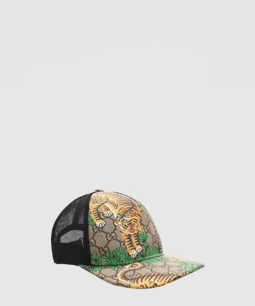 [GUCCI-구찌]GG 타이거 프린트 메쉬 베이스볼 캡 426887