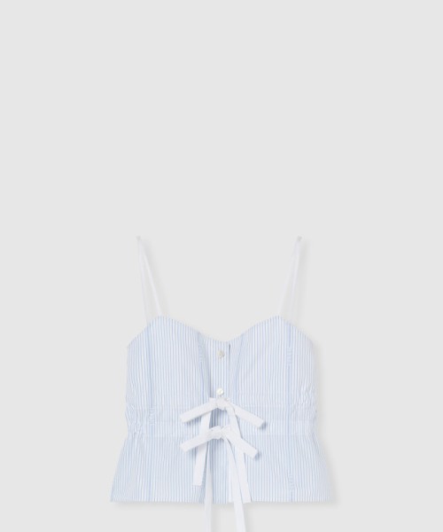 [GUCCI-구찌]실크 컷 코튼 탑 831873