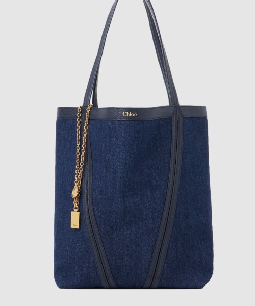 [CHLOE-끌로에]데님 Chloé Spin 토트백 AS811