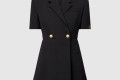 [LOUIS VUITTON-루이비통]쇼트 슬리브드 테일러드 랩 드레스 1AHZY7