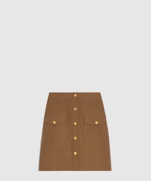 [CELINE-셀린느]숏 스커트 코튼 트윌 RJ04S0