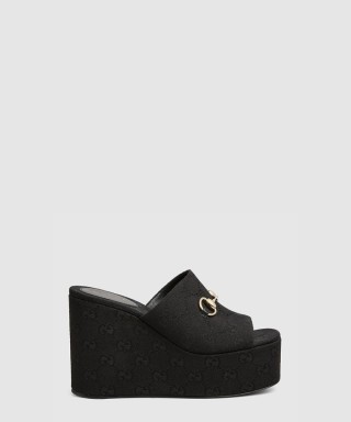 [GUCCI-구찌]호스빗 웨지 샌들 816328