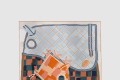 HERMES-에르메스]Camails a Carreaux 스카프 90
